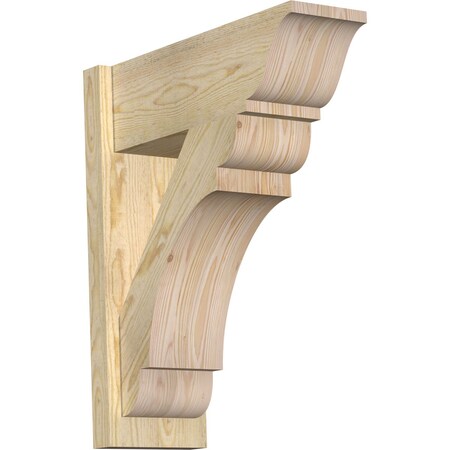 Ekena Millwork Olympic Rough Sawn Traditional Outlooker, Douglas Fir, 8"W x 22"D x 26"H OUT08X22X26OLY01RDF